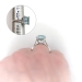 Estate Emerald Cut 5.71ct. Aquamarine Solitaire Cocktail Ring 14K White Gold