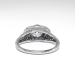 Art Deco 1.53ctw Old European Cut Diamond Engagement Ring Platinum