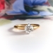 Antique .85ct Diamond Solitaire 6 Prong Classic Engagement Ring 18K Platinum