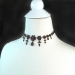 Antique Rose Cut Bohemian Garnet Choker Necklace 14.5 Inches