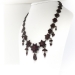 Antique Rose Cut Bohemian Garnet Choker Necklace 14.5 Inches