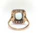 Antique Edwardian 3.85ctw Aquamarine and Diamond Ring 14K Platinum