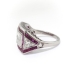 Art Deco 3ct t.w. Baguette Diamond & Natural French Cut Ruby Cocktail Statement Ring Platinum