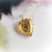 Antique Art Nouveau Repousse Heart Locket 10K