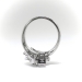 Vintage 1950's CarrÃƒÂ© Cut Diamond Retro Cocktail Anniversary Ring Platinum