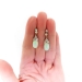 Vintage Opal Teardrop Earrings With Old European and Single Cut Diamonds 14K and 10K