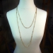 Antique Art Nouveau Sixty Inch Chain 15K Yellow Gold