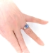 Estate Star Sapphire and Diamond Ring Platinum