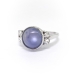 Estate Star Sapphire and Diamond Ring Platinum