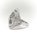 Vintage Diamond Cocktail Ring 2.02ct t.w. Filigree Anniversary Statement Ring Platinum