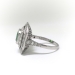 Vintage 2.79ct.tw. Emerald Cut Emerald Double Halo Diamond Ring Platinum