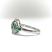 Art Deco Inspired 1.32ct t.w. Natural Emerald & Old European Cut Diamond Toi Et Moi Ring Platinum 