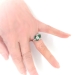 Art Deco Inspired 1.32ct t.w. Natural Emerald & Old European Cut Diamond Toi Et Moi Ring Platinum 