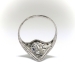 Art Deco Cocktail Ring Vintage .64ctw. Diamond Sapphire Navette Ring Platinum