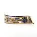 Antique Victorian 2.47ctw. Diamond Sapphire Floral Pin 18K