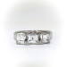 Vintage 1940s 1.87ctw. Diamond Carre Cut Three Stone Ring Platinum