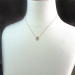 Antique Old European Cut Diamond Cherries Pendant Necklace14k Yellow Gold 16' Fixed Chain