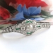 Art Deco 6.93ct.tw. Diamond Emerald Platinum Bracelet 6.5' Wrist