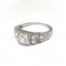 Vintage Art Deco 1.32ct.tw. Old European Cut Diamond Filigree Engagement Ring Platinum