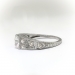 Vintage Art Deco 1.32ct.tw. Old European Cut Diamond Filigree Engagement Ring Platinum