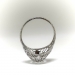 Antique Edwardian .50ct. Diamond Filigree Engagement Ring Platinum