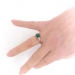 Vintage MidCentury 2.44ct.tw. Cushion Cut Emerald and Diamond Ring 18K White Gold