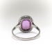 Antique Edwardian 3.34 ct.tw. No Heat Pink Sapphire And Diamond Halo Ring Platinum