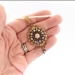 Victorian 1.99 ct t.w. Old European Cut Rose Cut Diamond 'Forget Me Not' Pendant Brooch 14k Silver