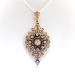 Victorian 1.99 ct t.w. Old European Cut Rose Cut Diamond 'Forget Me Not' Pendant Brooch 14k Silver