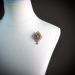 Victorian 1.99 ct t.w. Old European Cut Rose Cut Diamond 'Forget Me Not' Pendant Brooch 14k Silver