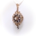 Victorian 1.99 ct t.w. Old European Cut Rose Cut Diamond 'Forget Me Not' Pendant Brooch 14k Silver