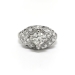 Art Deco .82 ct.t.w.Diamond Engagement Anniversary Ring Platinum