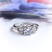 Art Deco .58 ctw Diamond Engagement Ring Platinum