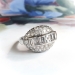 Retro 2.41 ctw. Baguette And Pave Diamond Dome Cocktail Ring Platinum