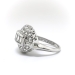 Retro 2.41 ctw. Baguette And Pave Diamond Dome Cocktail Ring Platinum