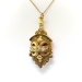 Antique Victorian Cannetille and .14 ct.t.w. Diamond Locket and Chain 10k-14K Yellow Gold