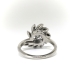 Estate .55ct.tw. Diamond Swirl Cocktail Ring 14k White Gold