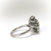 Estate .55ct.tw. Diamond Swirl Cocktail Ring 14k White Gold