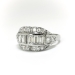 Art Deco 1.33ct. Diamond Anniversary Cocktail Ring Platinum