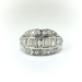 Art Deco 1.33ct. Diamond Anniversary Cocktail Ring Platinum