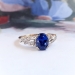 Art Deco 1.69 ct.tw. Blue Sapphire and Diamond Ring 14k