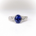 Art Deco 1.69 ct.tw. Blue Sapphire and Diamond Ring 14k