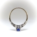 Art Deco 1.69 ct.tw. Blue Sapphire and Diamond Ring 14k