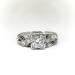 Art Deco .57 ct.tw. Diamond Filigree Engagement Ring 18k