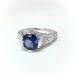 Antique Edwardian 1.88ct.tw. Sapphire and Diamond Ring Platinum