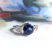 Antique Edwardian 1.88ct.tw. Sapphire and Diamond Ring Platinum