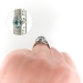 Mid-Century 3.02 ct. tw. Aquamarine and Mixed Diamond Cocktail Ring 14K