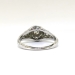 Art Deco .34 ctw. Diamond Filigree Engagement Ring 18K White Gold