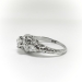 Art Deco .34 ctw. Diamond Filigree Engagement Ring 18K White Gold