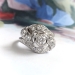 Vintage Retro .65ctw. Diamond Bypass Cocktail Ring 14K